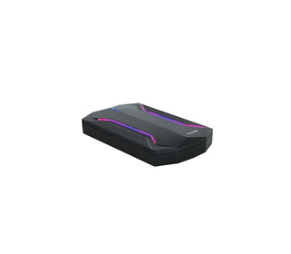 TooQ TQE-2599RGB Boîtier de disques de stockage Boîtier disque dur/SSD Noir 2.5"