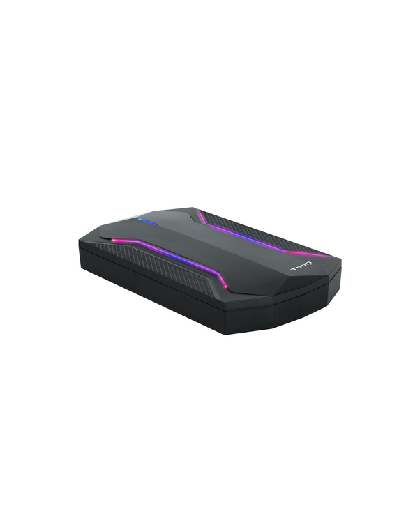TooQ TQE-2599RGB Boîtier de disques de stockage Boîtier disque dur/SSD Noir 2.5"