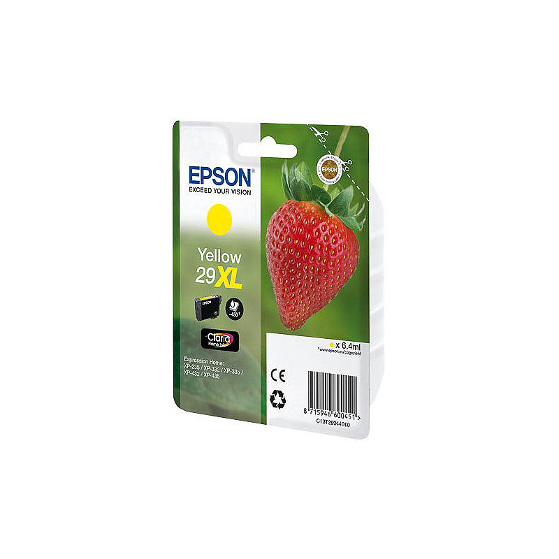 Epson Strawberry 29XL Y cartouche d'encre 1 pièce(s) Original Rendement élevé (XL) Jaune