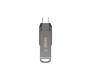 Lexar JumpDrive LJDD400032G-BNQNG lecteur USB flash 32 Go USB Type-C 3.2 Gen 1 (3.1 Gen 1) Gris