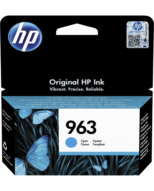 HP 963 Cartouche d'encre cyan authentique