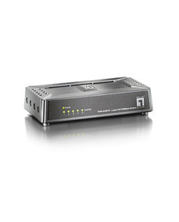 LevelOne FSW-0508TX commutateur réseau Non-géré Fast Ethernet (10/100) Noir, Gris