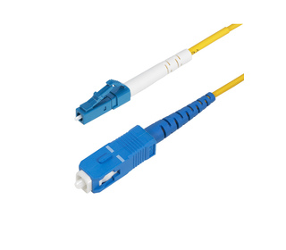 StarTech.com Câble Fibre Optique de 10m Simplex Monomode LC à SC (UPC) OS2, 9/125µm, 40G/100G, Cordon Fibre Optique, Insensible 
