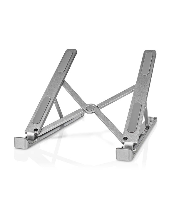 Nedis NBSTND100SI Support de livres Supports de Laptop Aluminium 43,2 cm (17")