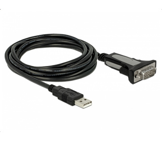 DeLOCK 65962 câble Série Noir 3 m USB Type-A DB-9