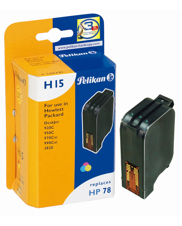 Pelikan H15 cartouche d'encre 1 pièce(s) Cyan, Magenta, Jaune