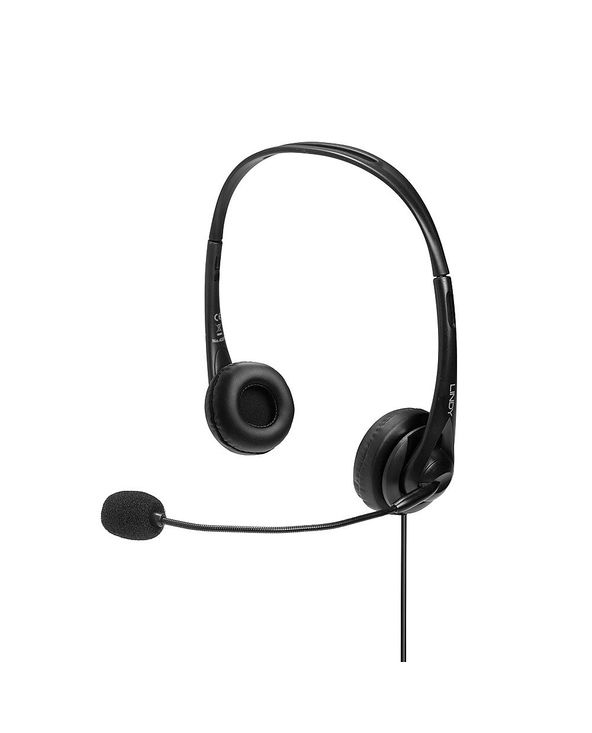 Lindy 42870 écouteur/casque Avec fil Arceau Appels/Musique USB Type-A Noir
