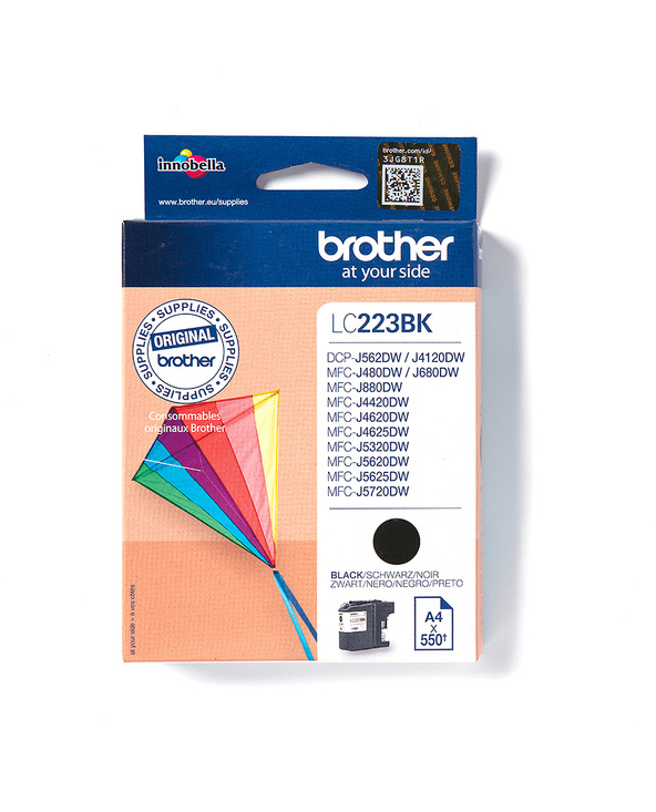 Brother LC-223BK cartouche d'encre 1 pièce(s) Original Noir