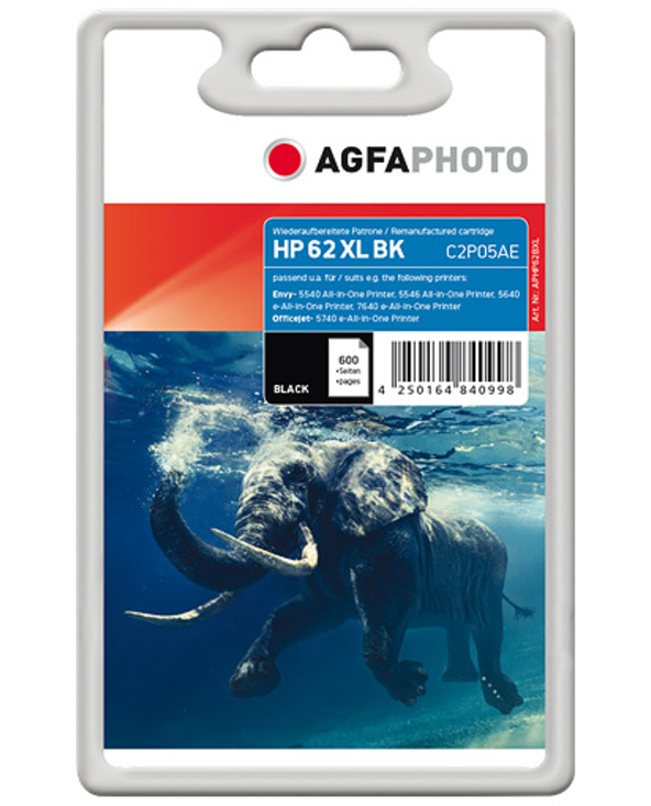 AgfaPhoto APHP62BXL cartouche d'encre Noir