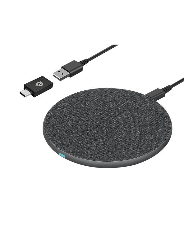 Conceptronic GORGON03G chargeur d'appareils mobiles Casque, Smartphone Gris USB Recharge sans fil Charge rapide Intérieure