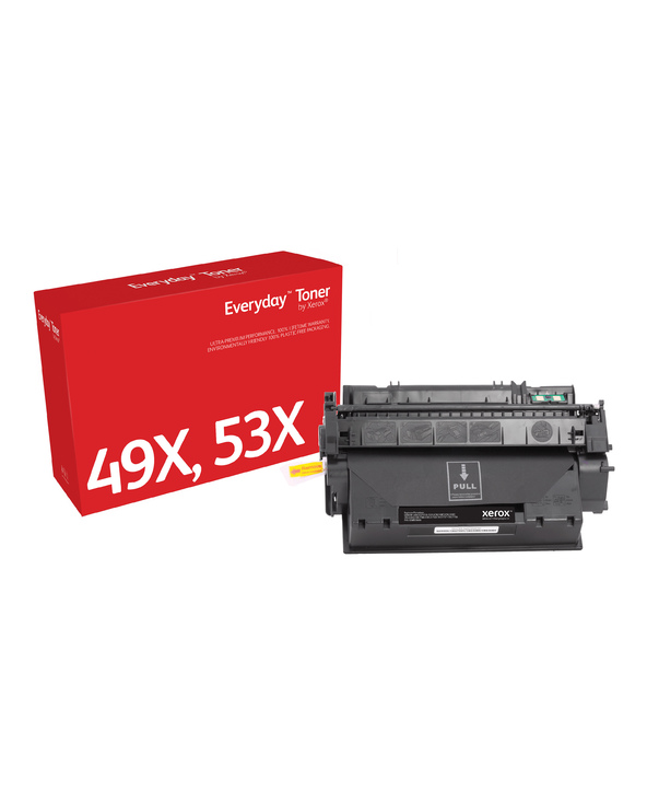 Everyday Toner Noir  de Xerox compatible avec HP 49X/53X (Q5949X/ Q7553X), Grande capacité