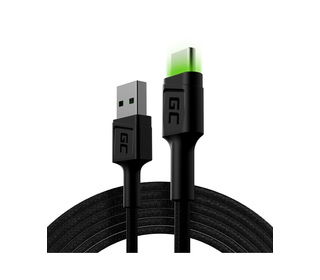 Green Cell KABGC13 câble USB 2 m USB 2.0 USB A USB C Noir