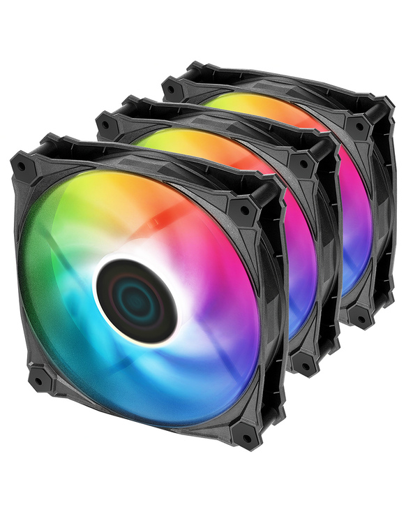 Iceberg Thermal IceGALE Lightning ARGB Boitier PC Ventilateur 12 cm Noir 3 pièce(s)