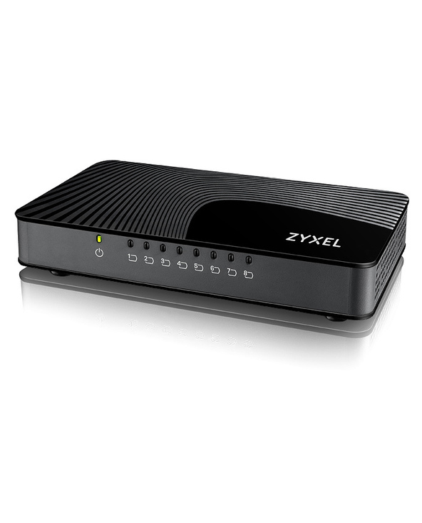 Zyxel GS-108S v2 Non-géré Gigabit Ethernet (10/100/1000) Noir