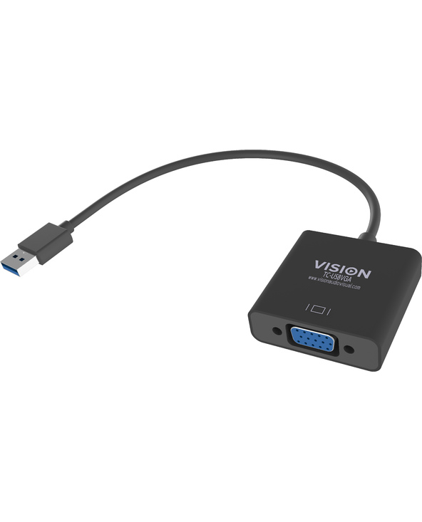 Vision TC-USBVGA adaptateur graphique USB 1920 x 1080 pixels Noir