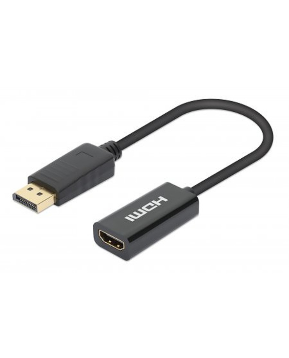 Manhattan 153713 changeur de genre de câble DisplayPort HDMI Noir