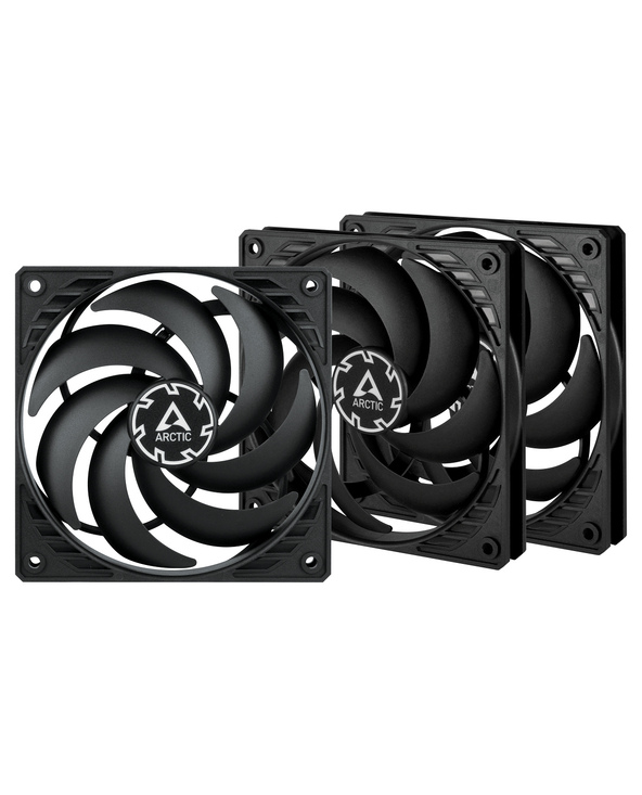 ARCTIC P12 Slim PWM PST Boitier PC Ventilateur 12 cm Noir 3 pièce(s)