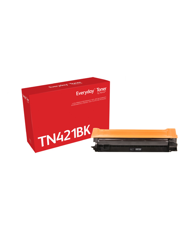 Everyday Toner Noir  de Xerox compatible avec Brother TN-421BK, Capacité standard