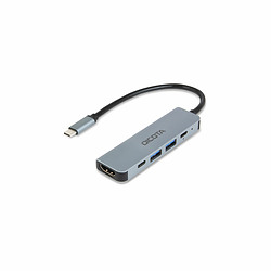 DICOTA D32060 hub & concentrateur USB Type-C Argent