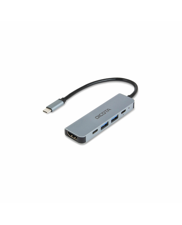 DICOTA D32060 hub & concentrateur USB Type-C Argent