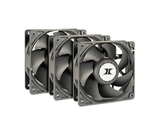 Inter-Tech 88887368 système de refroidissement d’ordinateur Boitier PC Ventilateur 12 cm Noir 3 pièce(s)