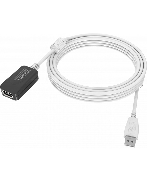 Vision TC 5MUSBEXT+ câble USB 5 m USB 2.0 USB A Blanc