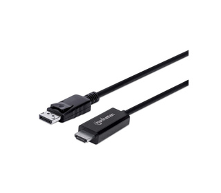 Manhattan 153218 câble vidéo et adaptateur 3 m DisplayPort HDMI Noir