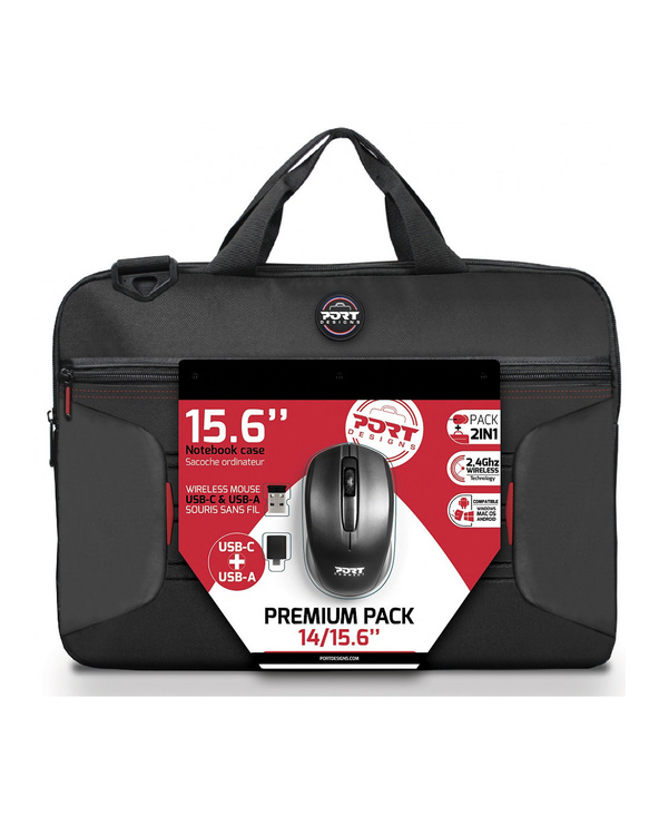 Port Designs 501873 sacoche d'ordinateurs portables 39,6 cm (15.6") Noir