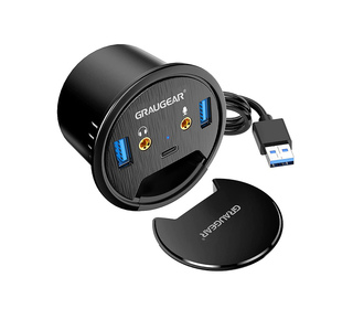 GRAUGEAR G-THUB-AU-60 hub & concentrateur USB 3.2 Gen 1 (3.1 Gen 1) Type-A Noir