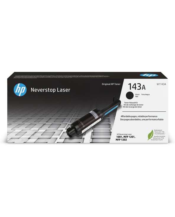 HP Kit de recharge de toner laser noir 143A Neverstop authentique