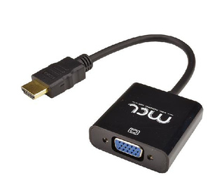 MCL CG-287C câble vidéo et adaptateur HDMI Type A (Standard) VGA (D-Sub) + 3,5 mm Noir