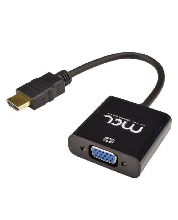 MCL CG-287C câble vidéo et adaptateur HDMI Type A (Standard) VGA (D-Sub) + 3,5 mm Noir