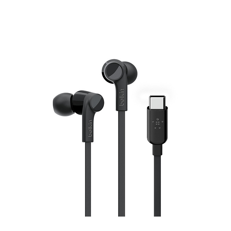 Belkin ROCKSTAR Écouteurs Avec fil Ecouteurs Appels/Musique USB Type-C Noir