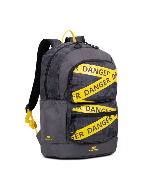 Rivacase Erebus 33,8 cm (13.3") Sac à dos Camouflage, Gris