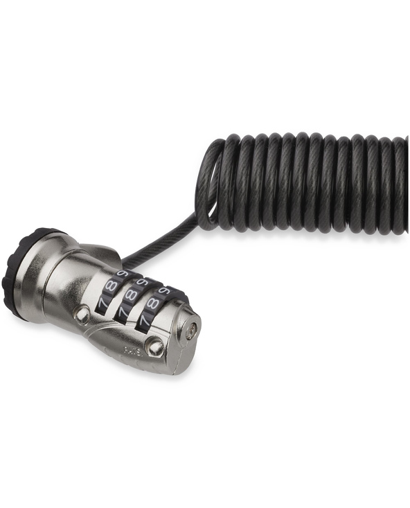 StarTech.com LTLOCK3DCOIL câble antivol Noir, Acier inoxydable 1,8 m