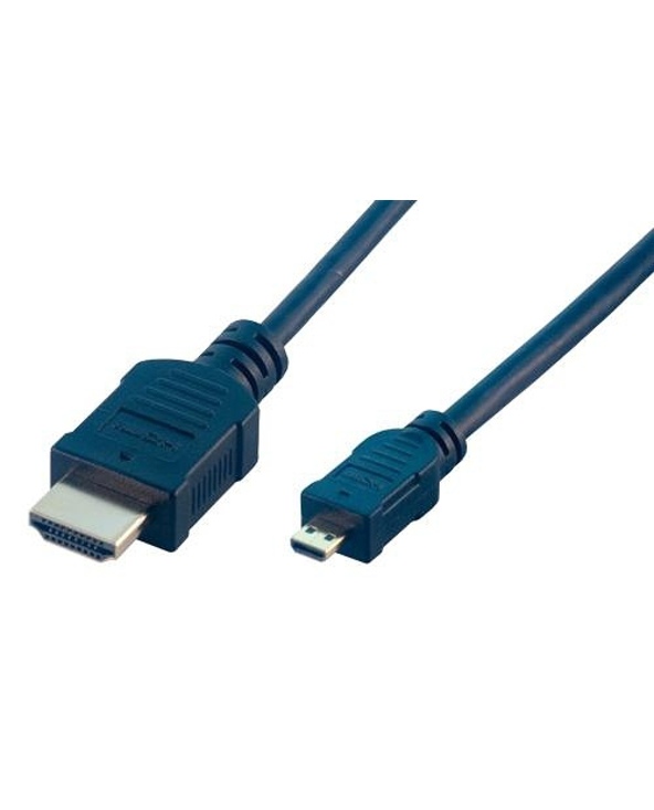 MCL MC386-2M câble HDMI HDMI Type A (Standard) HDMI Type D (Micro) Noir