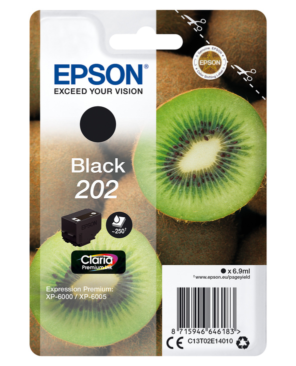 Epson Kiwi Singlepack Black 202 Claria Premium Ink Epson Kiwi Singlepack Black 202 Claria Premium Ink