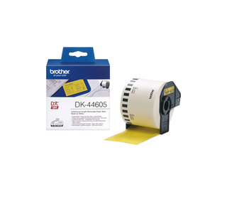 Brother DK44605 - Ruban de papier continu original – Jaune, 62 mm x 30,48 m