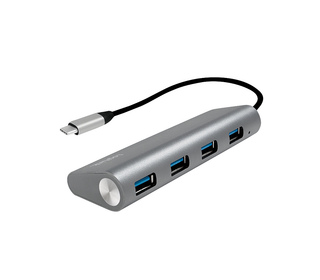 LogiLink UA0309 hub & concentrateur USB 3.2 Gen 1 (3.1 Gen 1) Type-C 5000 Mbit/s Gris