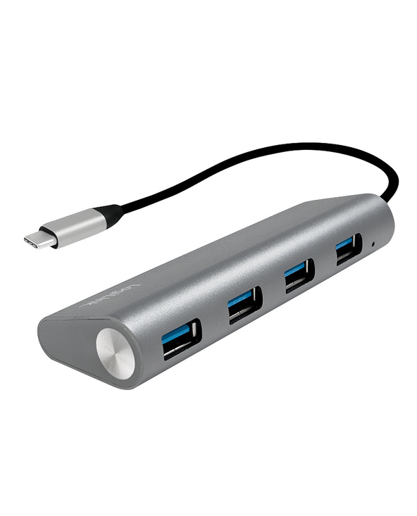 LogiLink UA0309 hub & concentrateur USB 3.2 Gen 1 (3.1 Gen 1) Type-C 5000 Mbit/s Gris