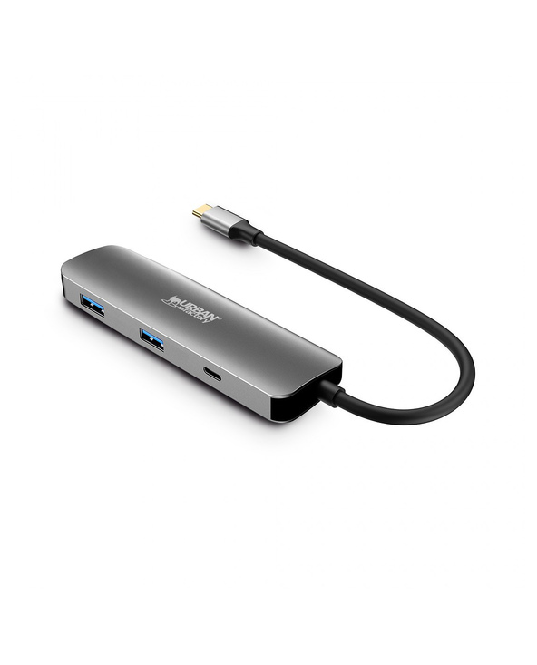 Urban Factory MHC40UF station d'accueil Avec fil USB 3.2 Gen 1 (3.1 Gen 1) Type-C Gris