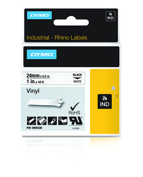 DYMO Étiquettes en vinyle IND