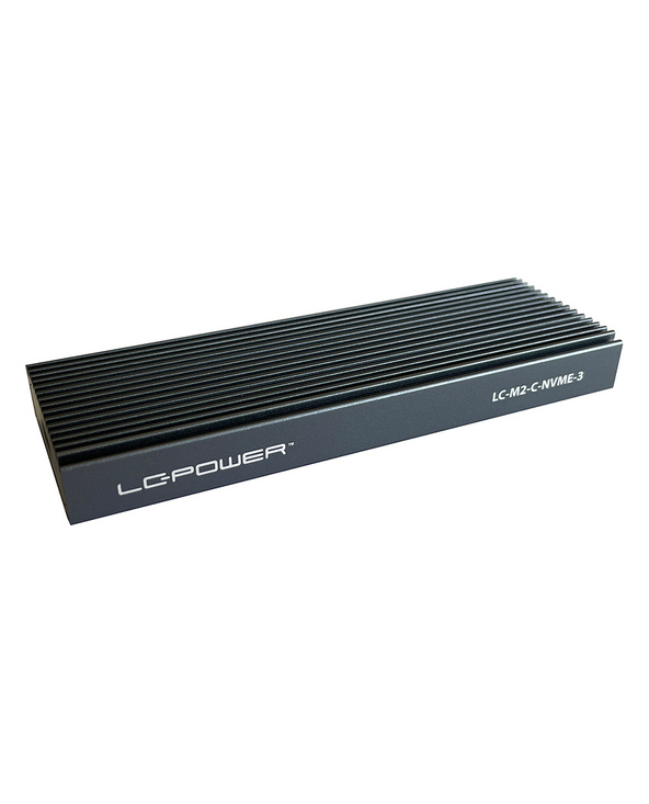 LC-Power LC-M2-C-NVME-3 Boîtier de disques de stockage Enceinte ssd Noir M.2