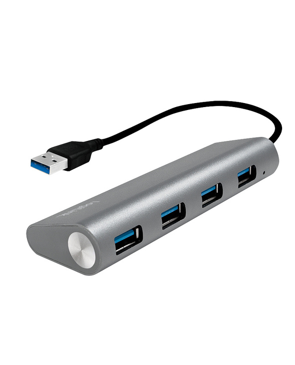 LogiLink UA0307 hub & concentrateur USB 3.2 Gen 1 (3.1 Gen 1) Type-A 5000 Mbit/s Aluminium