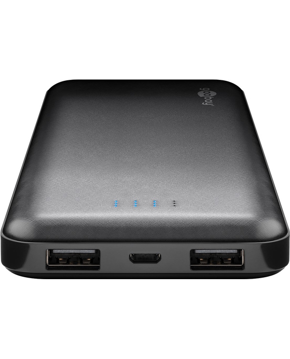Goobay 40891 banque d'alimentation électrique Lithium Polymère (LiPo) 10000 mAh Noir