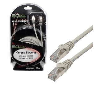 MCL FCC6BMZ-15M câble de réseau Gris Cat6 F/UTP (FTP)