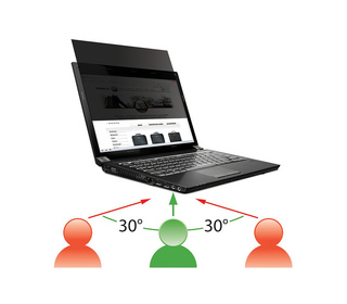 Mobilis 016227 filtre anti-reflets pour écran et filtre de confidentialité Filtre de confidentialité sans bords pour ordinateur 