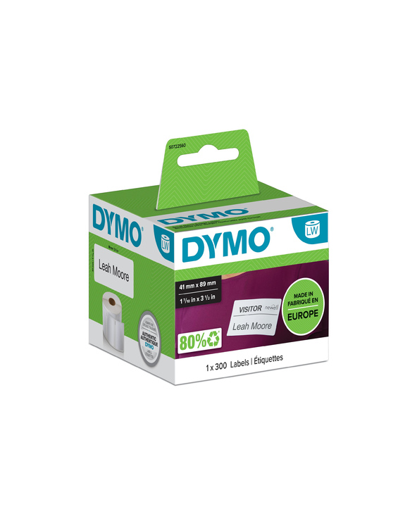 DYMO LW - Étiquettes pour badges nominatifs petit format - 41 x 89 mm - S0722560