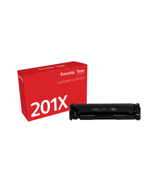 Everyday Toner Noir  de Xerox compatible avec HP 201X (CF400X/ CRG-045HBK), Grande capacité