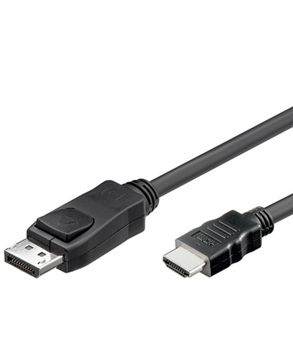Alcasa DP-HDMI câble vidéo et adaptateur 2 m DisplayPort HDMI Type A (Standard) Noir
